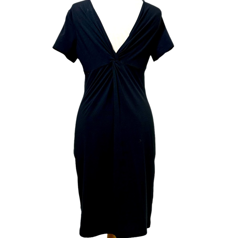 Theory black stretch dress L